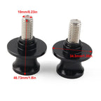 Red Swingarm Spools Slider Screws 10MM for KAWASAKI ZX6R (1998-2011)