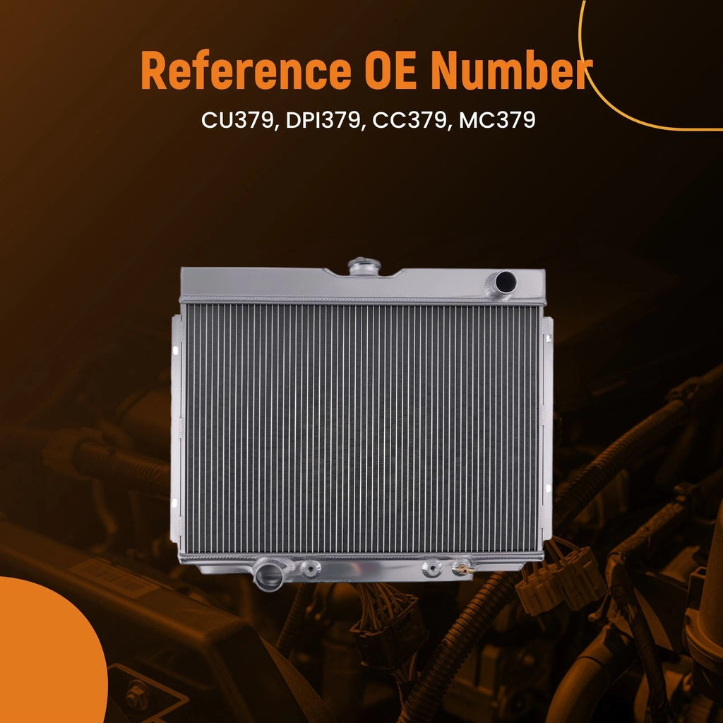 3 Row Aluminum Engine Radiator for Ford Torino 390ci 428ci V8 (1968–1969) DPI379