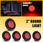 2" Round 9LED Trailer Side Marker Light for Truck (5-25X)