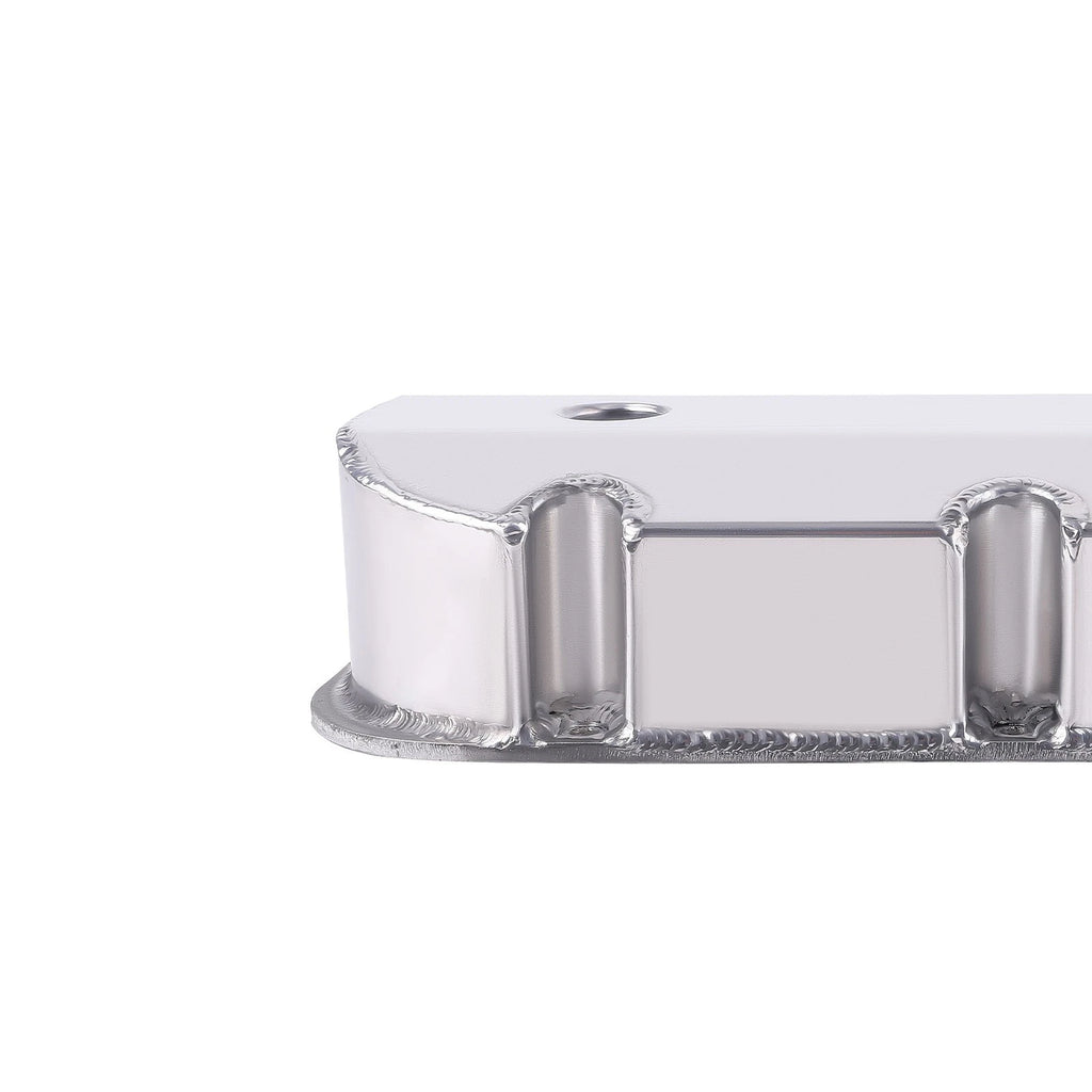 Set of 2 Polished Valve Covers for Chevrolet Big Block 396 427 454 (1965–1995)