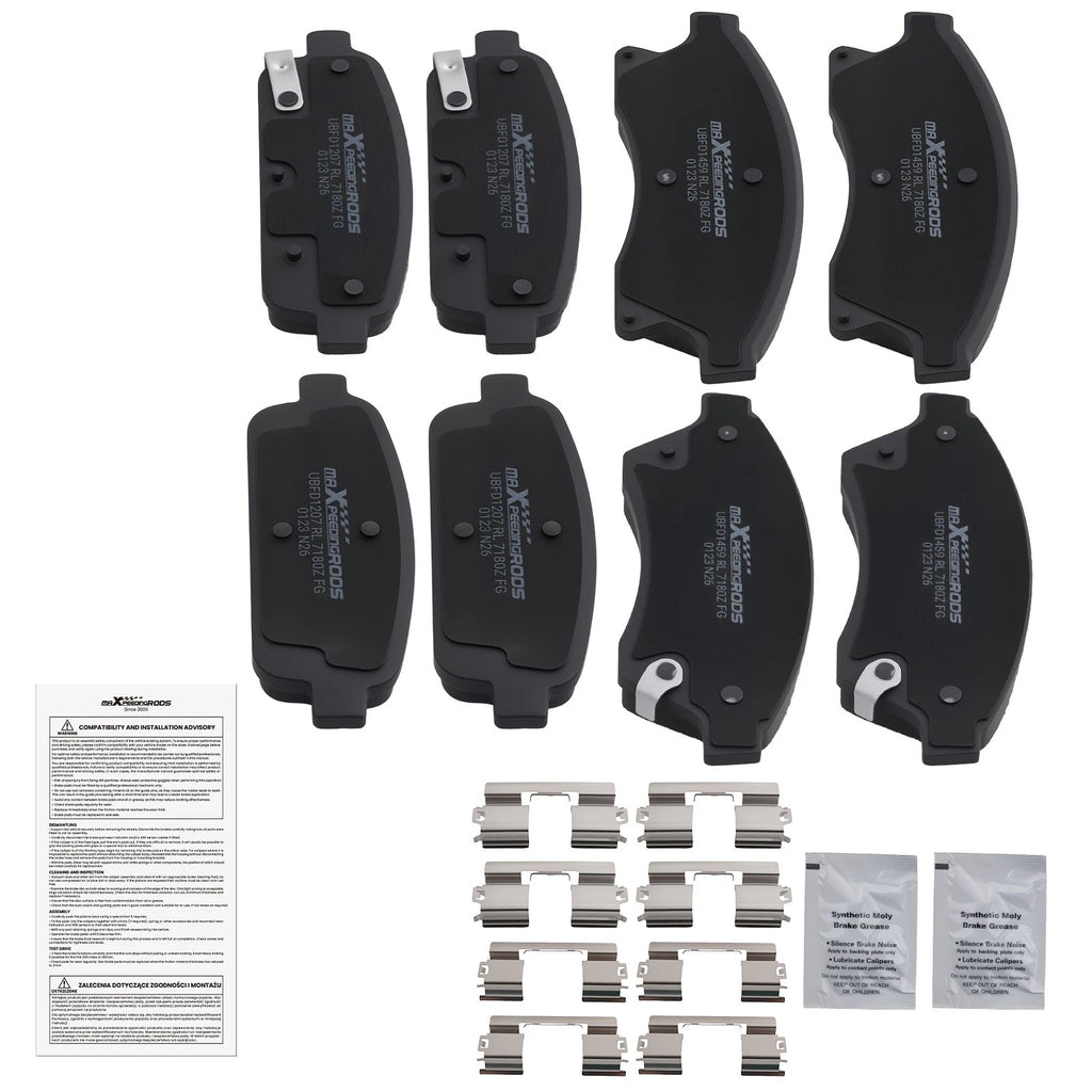8pcs Ceramic Brake Pads Set for Buick Encore (2013–2017), Verano (2012–2017)