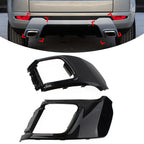 Pair Rear Bumper Exhaust Pipe Trim for Land Rover Range Rover Evoque (2012–2018)