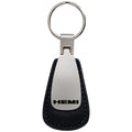 Black Leather Teardrop Keychain - Officially Licensed for Hemi Vehicles