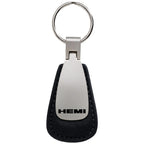 Black Leather Teardrop Keychain - Officially Licensed for Hemi Vehicles