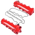 Pair Valve Cover Set Red for Ford F-150 (2004–2010), Lincoln Navigator (2005–2014)