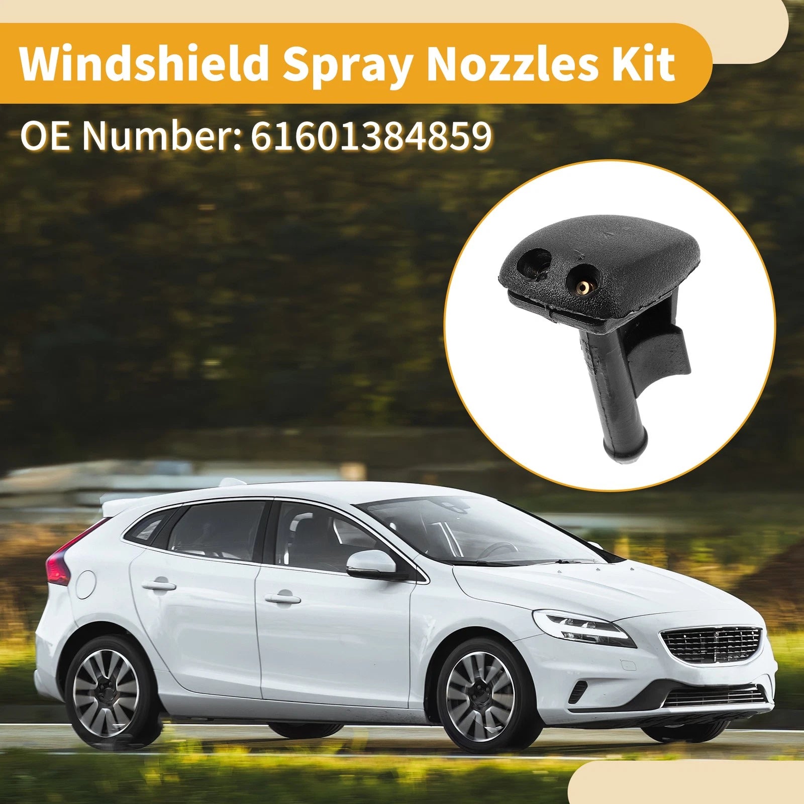 Windshield Washer Nozzle Kit for BMW 3 Series (E36) (1990–2000) No. 61601384859