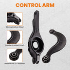 Set of 6 Rear Suspension Upper Lower Control Arms for Ford Focus (2000–2011)