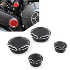 Black Frame Bar Screw Hole Dust Cap Cover for Ducati Scrambler 800 (2015-2023)