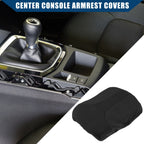 Center Console Armrest Cover for Nissan Rogue (2015–2020) Neoprene Black