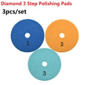 Set of 3 Polishing Pads for Granite (4In 100mm)