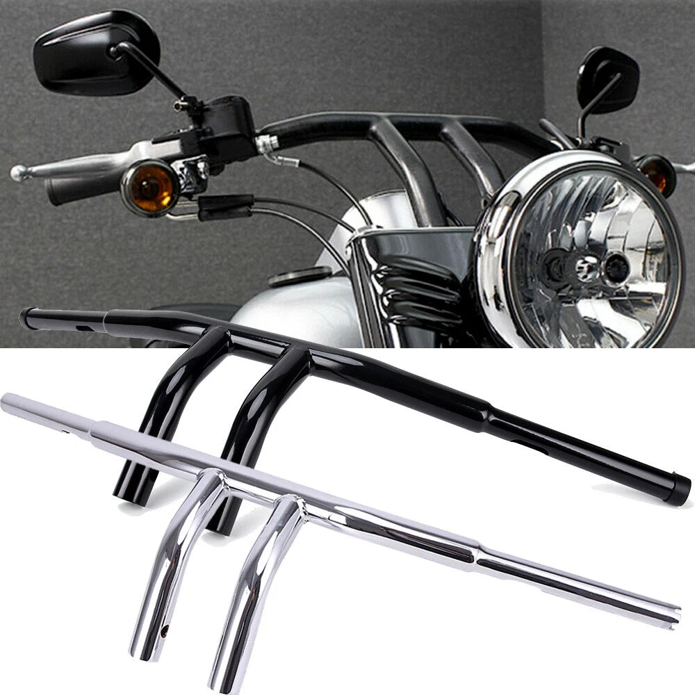 8" Rise T-Bar Handlebar for Harley Dyna Softail Sportster