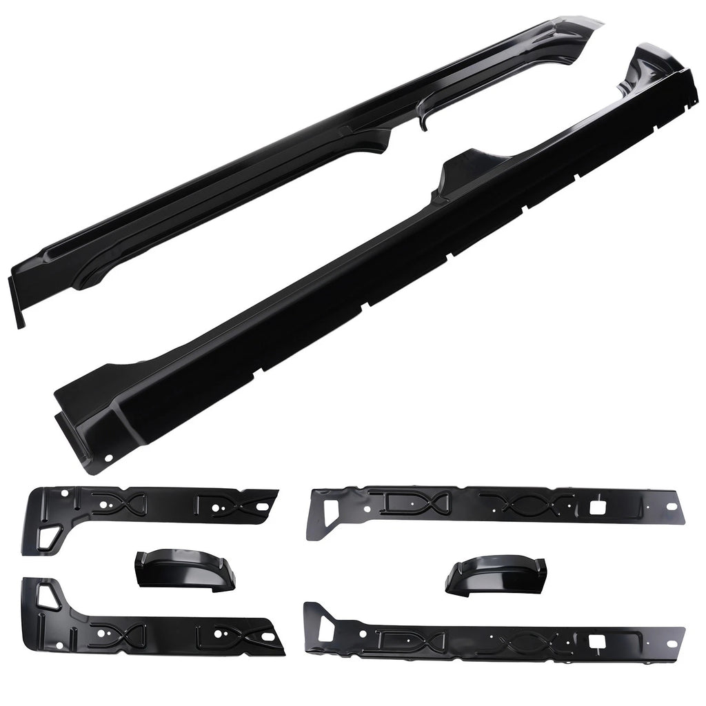 8PC Steel Rocker Panel Kit for Chevy Silverado 1500/2500/3500 (1999–2006)