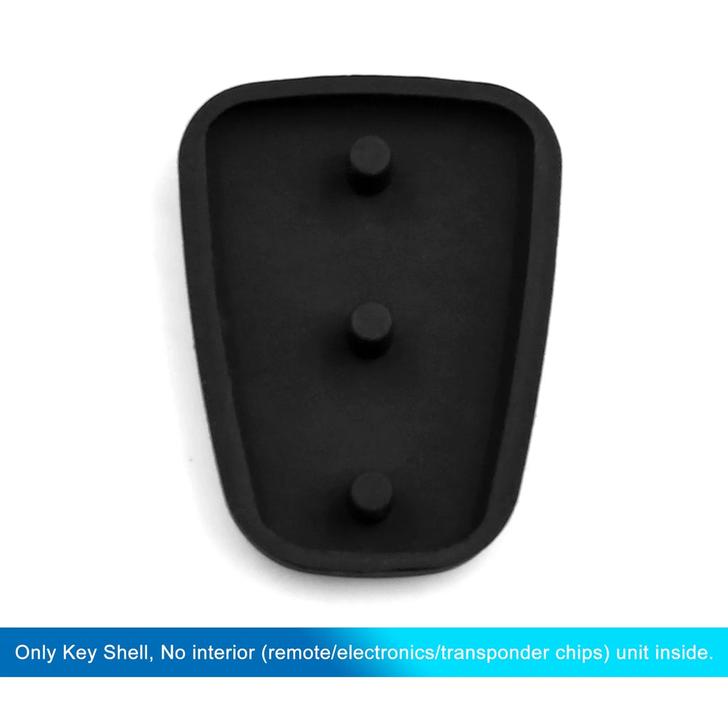 Rubber Key Fob Shell Case for Hyundai 3 Button (1X)