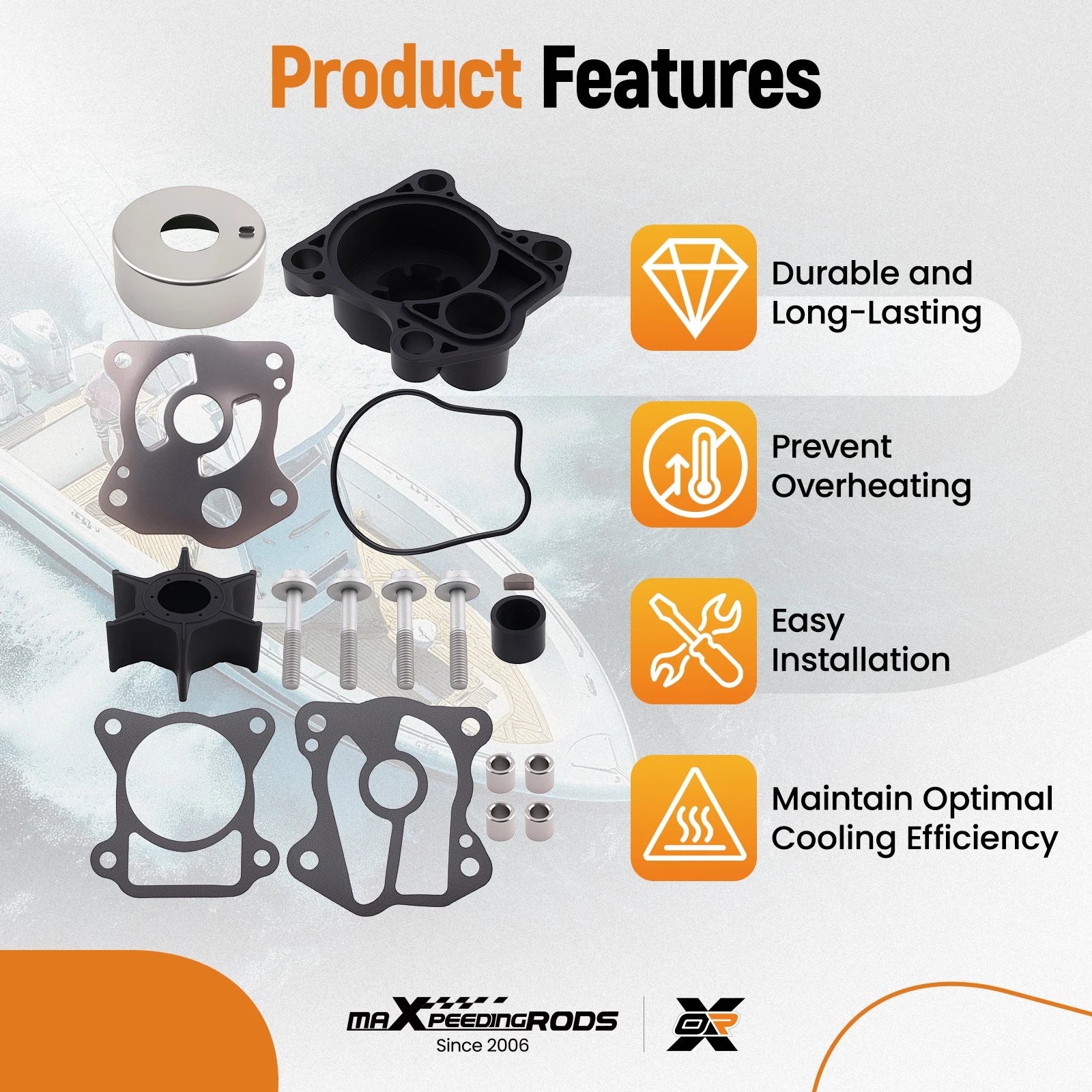 Boat Service Kit for Honda BF25A BF25D BF30A BF30D (2016–2019)