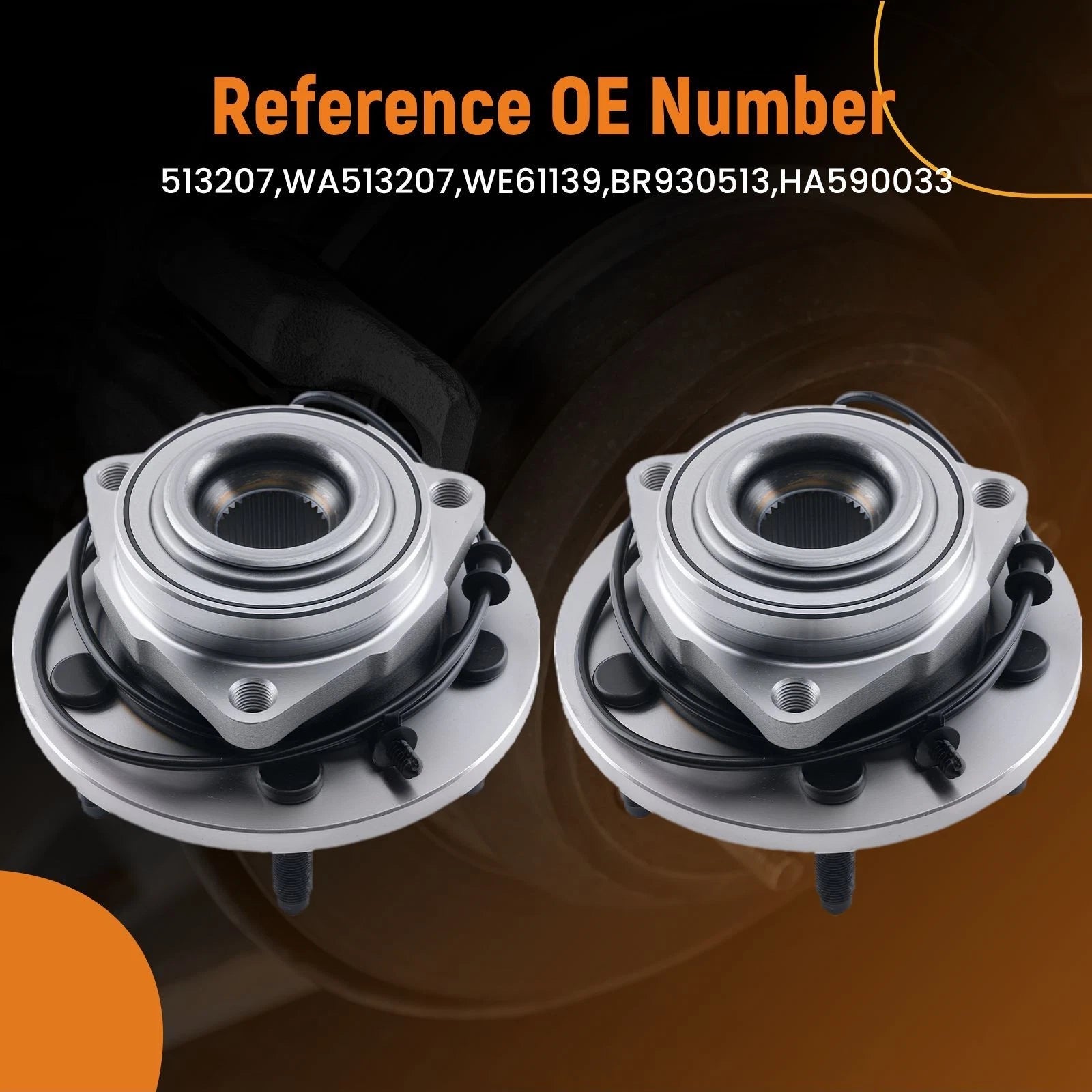 Front Wheel Hub & Bearing Assembly for Dodge Durango (2004–2005) WA513207