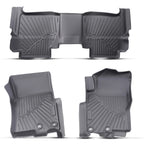 Set of 3 Floor Mats Liners for Nissan Frontier Crew Cab (2022–2024) TPE Rubber
