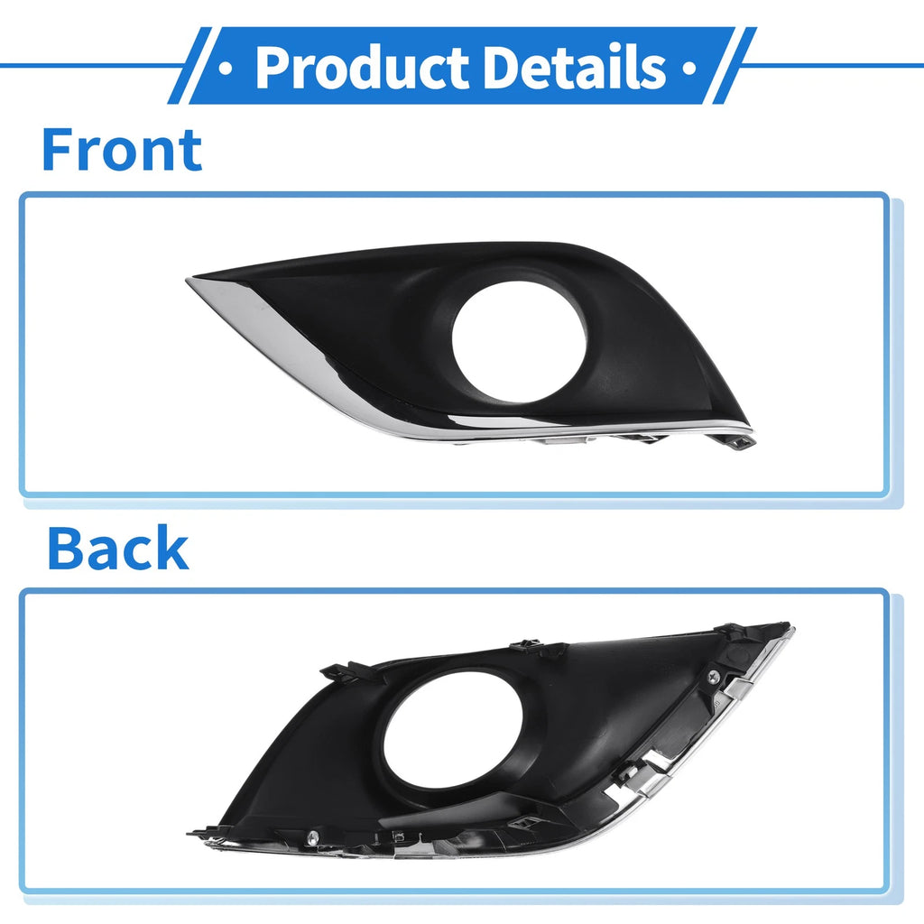 Front Left Fog Light Grill No. 622576W80A for Nissan Versa (2015–2018)