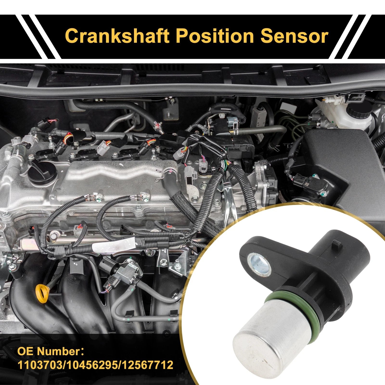 Crankshaft Position Sensor No.1103703 for Chevrolet Malibu 2.2 2.4 (1997–2008)