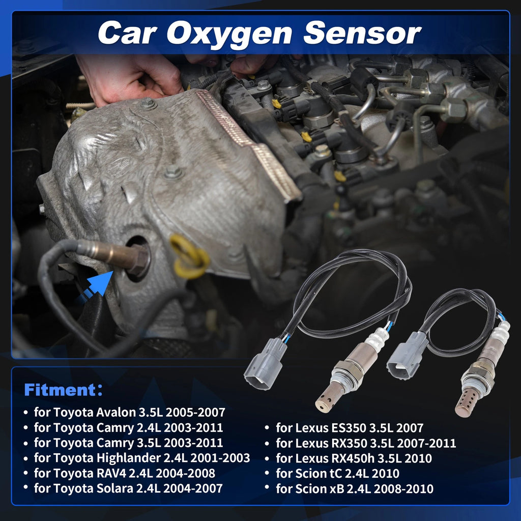 Set of 2 Upstream Downstream Oxygen Sensors for Toyota Camry (2003–2011)