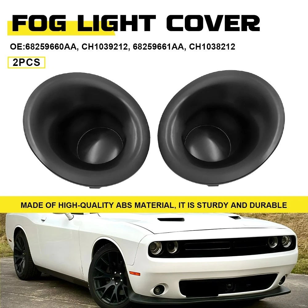 2X Fog Light Covers for Dodge Challenger SRT Hellcat (2015–2022) CH1038212 EXV