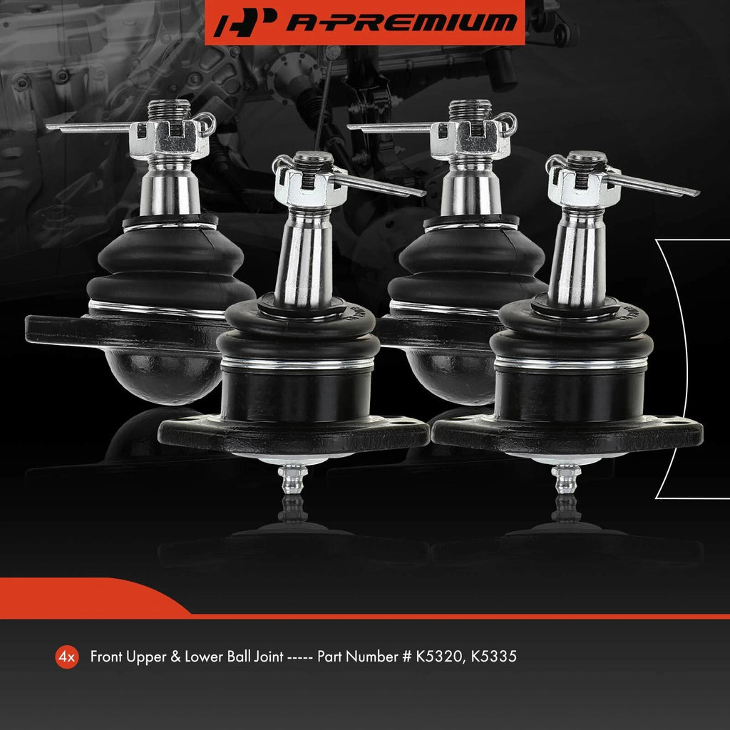 Set of 4 Front Upper & Lower Ball Joints for Chevy Blazer (1995-2005)