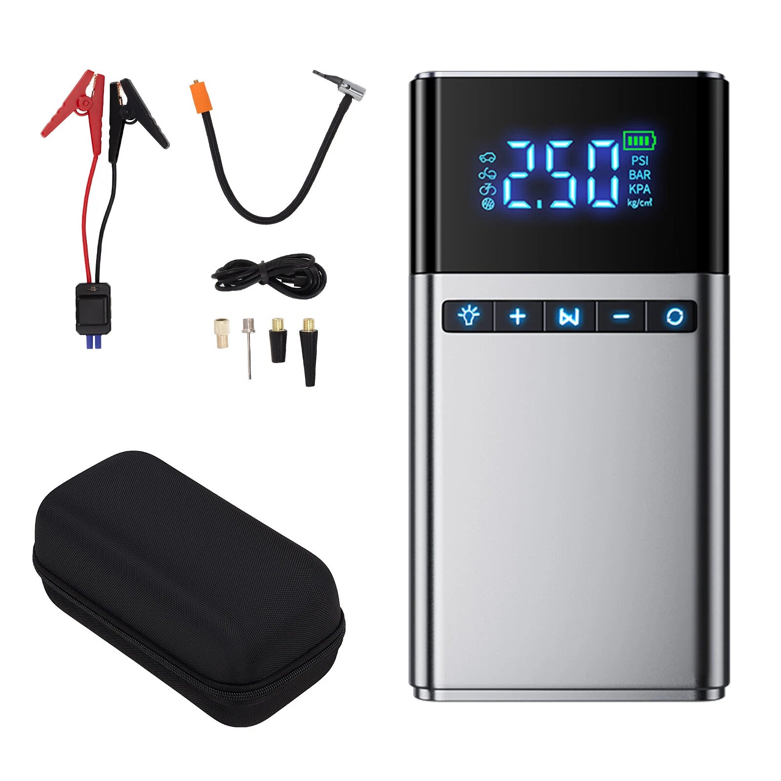 Portable Battery Booster with Air Pump and LED Light for Automotive (YYYY–YYYY)