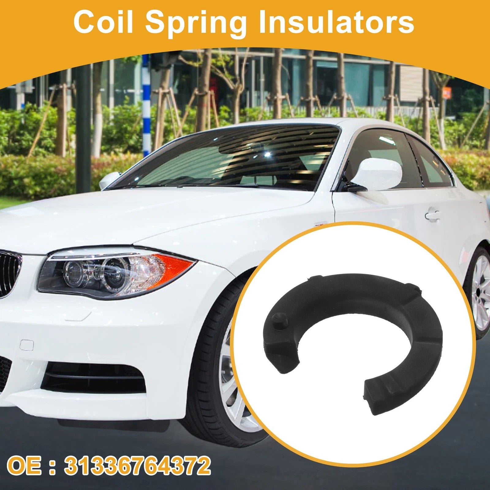 Lower Coil Spring Insulator No. 31336764372 for BMW 128i (2008–2013) Rubber