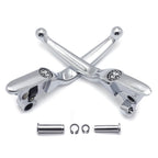 Chrome Skull Smooth Brake Clutch Levers for Harley Touring Trike (2008–2013)
