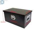 20" x 12" x 9.5" Aluminum Diamond Plate Tool Box for Truck Trailer RV