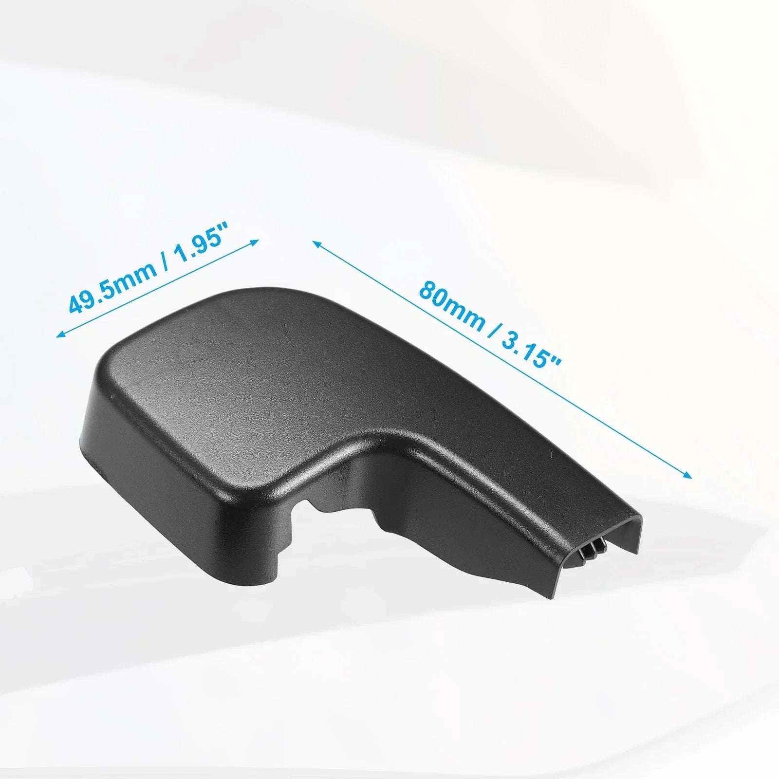 Front Windshield Wiper Arm Nut Cover Cap Black for BMW 335i (2007-2009)