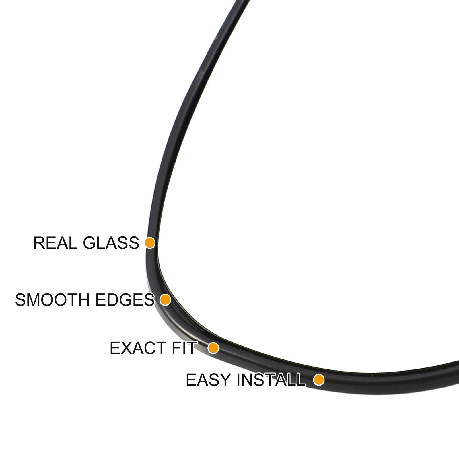 Heated Right Side Mirror Glass for Toyota Yaris (2010–2012) No. 879080D600
