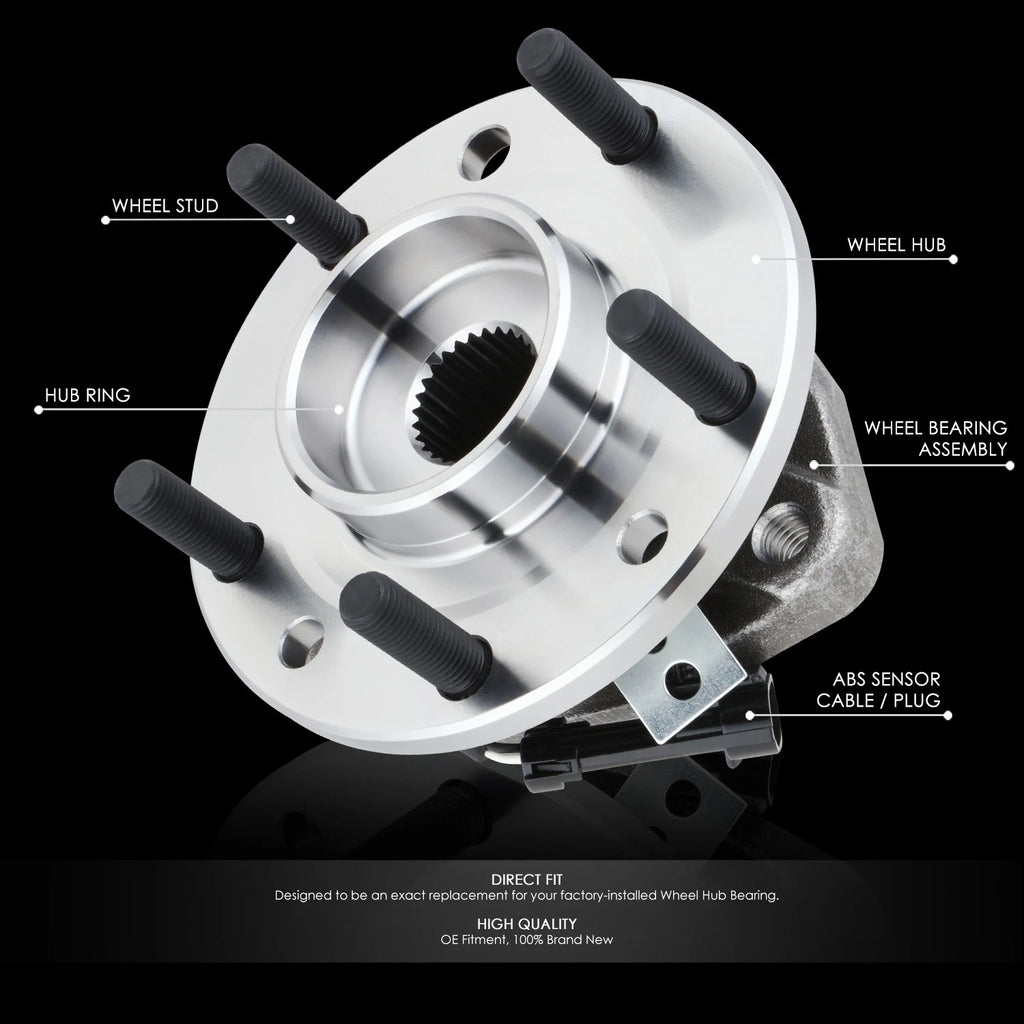 Wheel Bearing & Hub for Isuzu Hombre, Chevy S10, GMC Sonoma (1997–2004)
