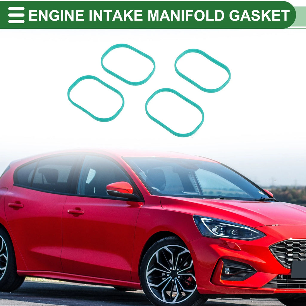 Set of 4 Engine Intake Manifold Gaskets for Ford Focus (2010–2020) No.CM5E9439AA