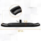 37"x 4" Oval Hitch Step Bar for Trailer Towing (Receiver, Black)