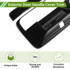 Exterior Door Handle Cover Trim for Chevrolet Silverado (2014–2017) Black