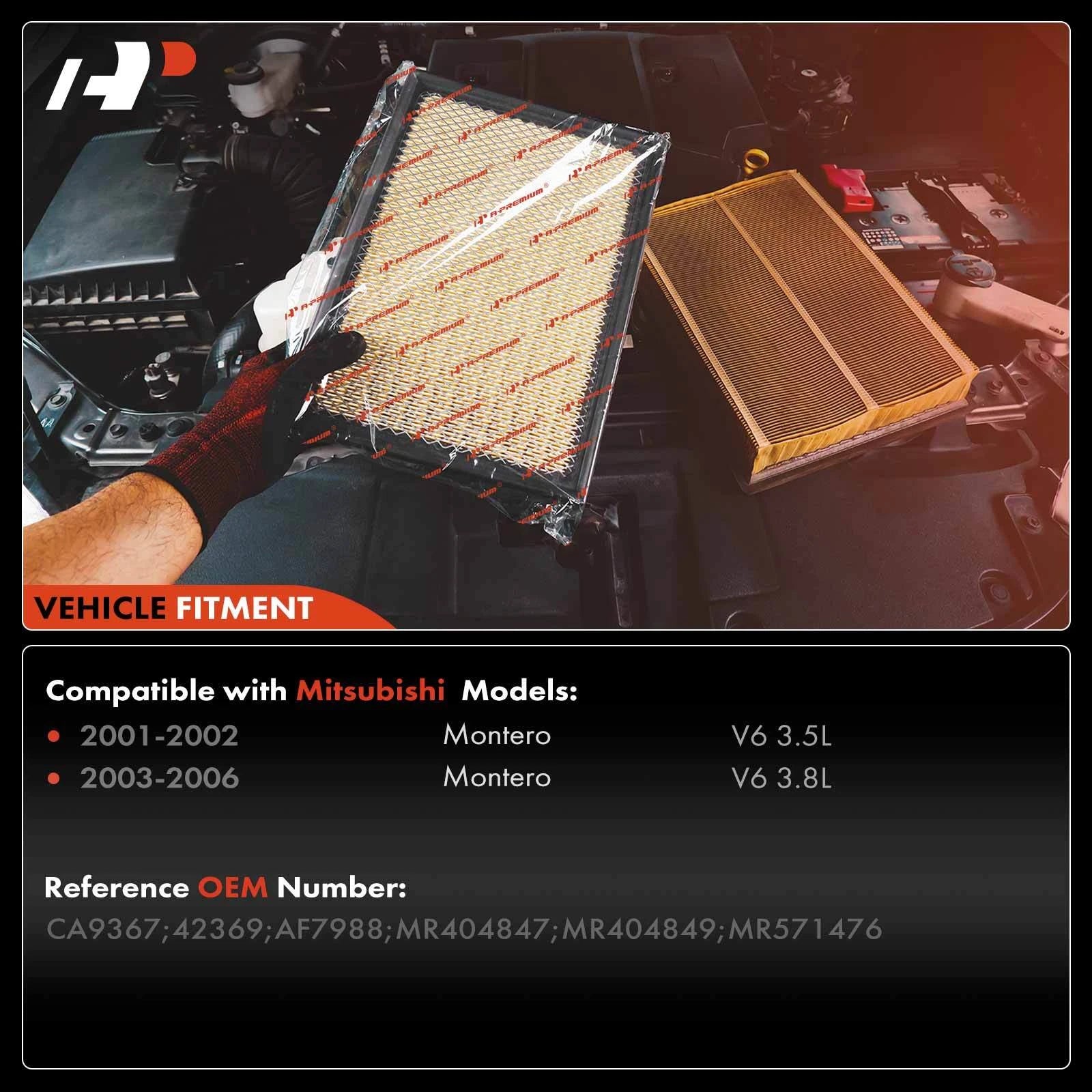 Engine Air Filter for Mitsubishi Montero (2001-2006)