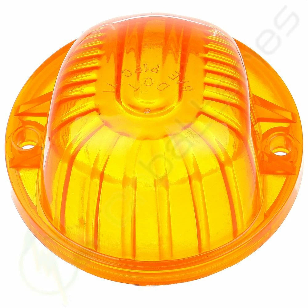 5X Yellow Cab Roof Marker Light Cover + Base for Chevrolet GMC (1973–1991)
