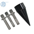 3pcs Hex, Square, Round 42mm Firewood Log Splitter Drill Bit Set