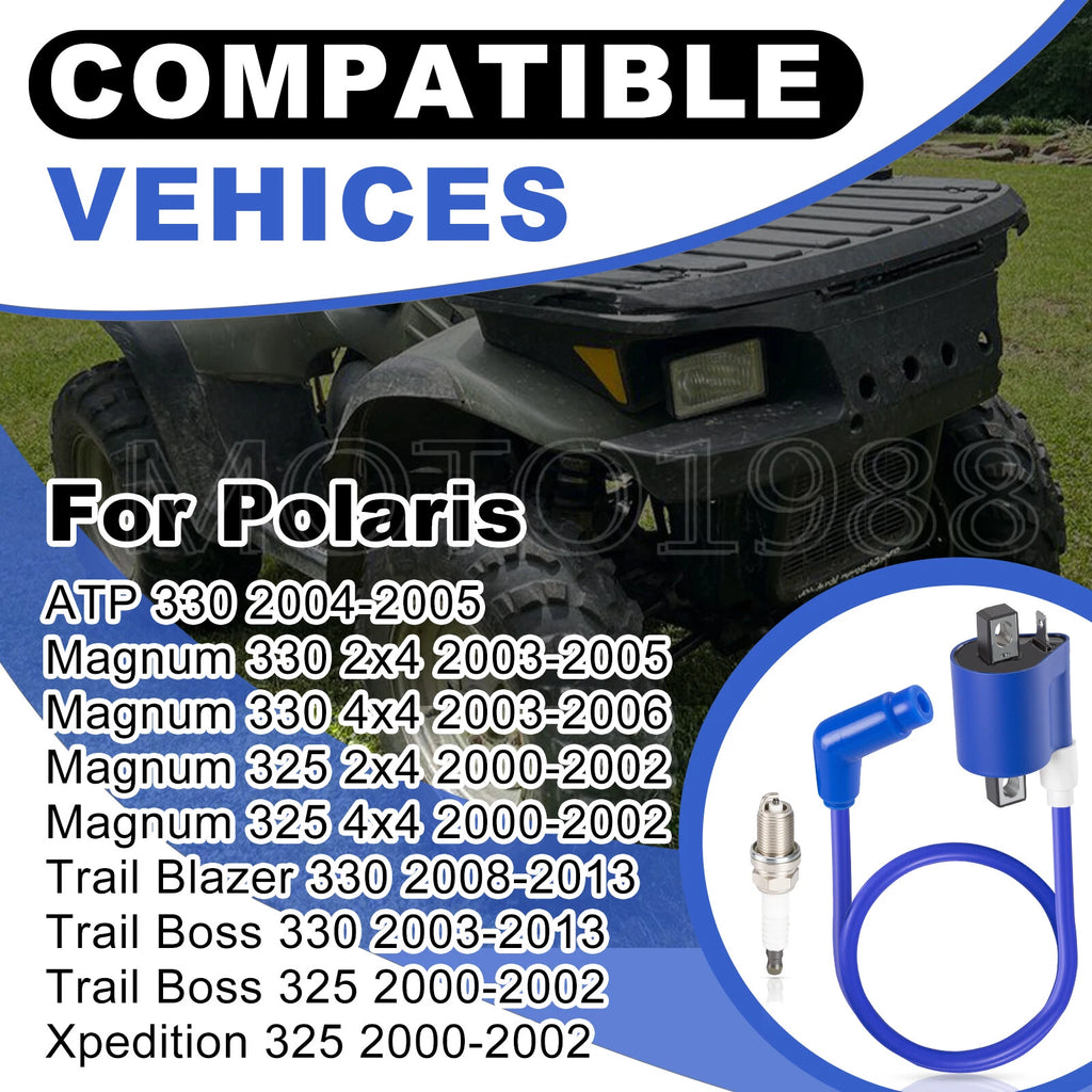 Ignition Coil Pack for Polaris Trail Blazer 330, Xpedition 325 (2000-2013)