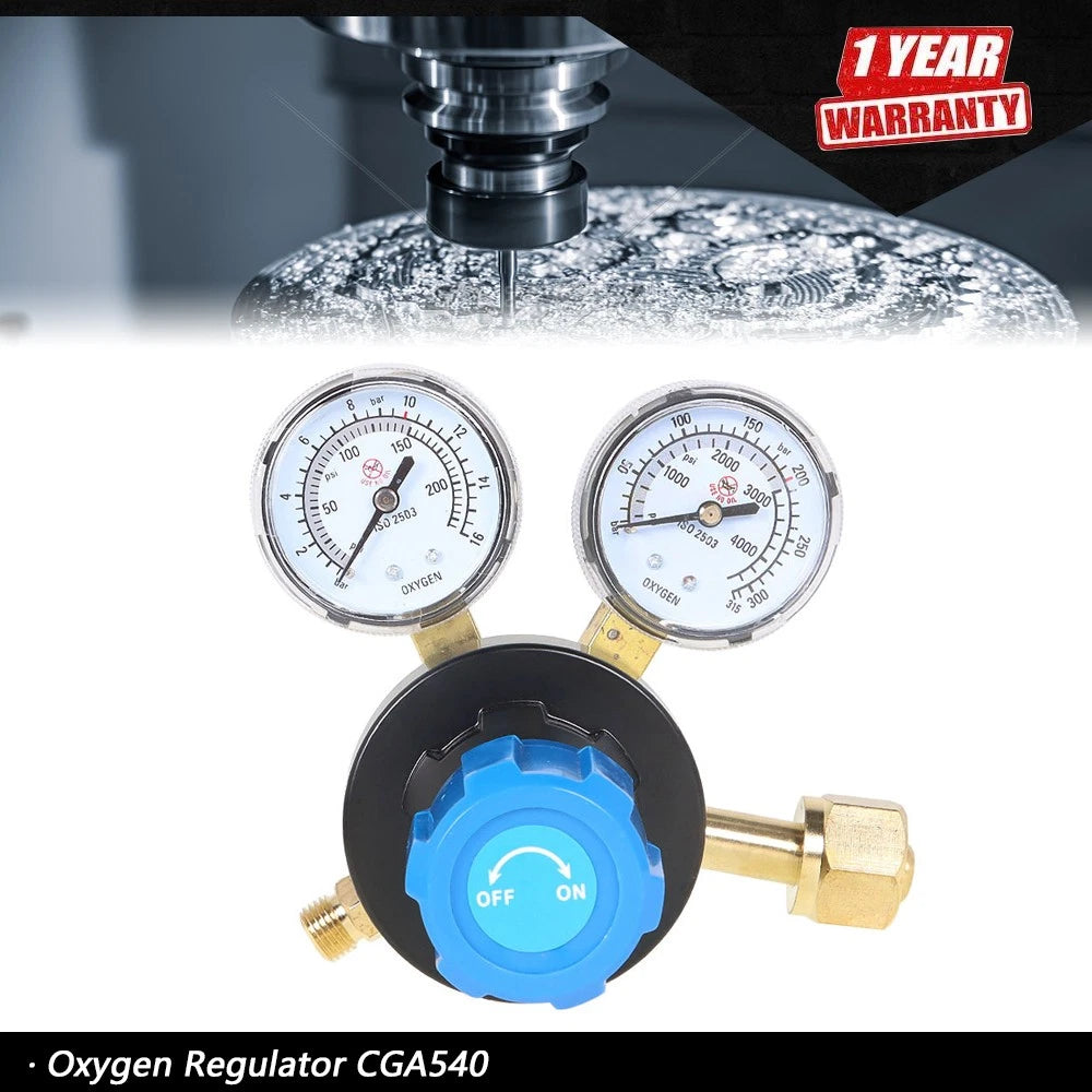 Oxygen Regulator for Medium/Heavy Duty Welding Gas (CGA540)