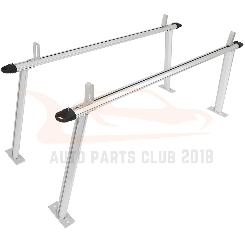 71" Silver Aluminum Ladder Rack for Pickup Truck (Fits Most Models)