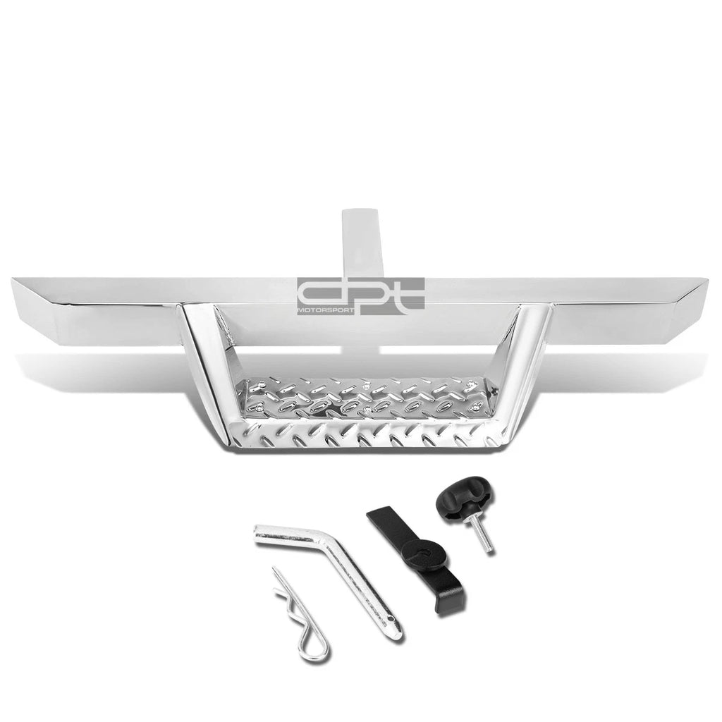 2" Receiver Chrome Trailer Tow Hitch Step Bar for Universal Fit (32.5"x2.25")