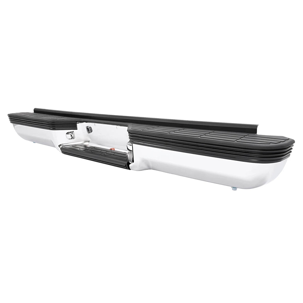 Chrome Steel Rear Bumper for Chevy Silverado GMC Sierra C/K 1500 2500 (1988–2000)