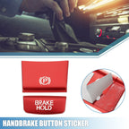 2pcs Handbrake Button Sticker for Honda HR-V (2016–2020) Red