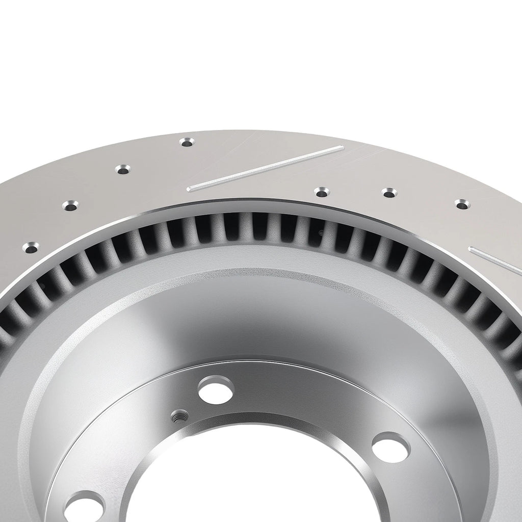 Front Drilled and Slotted Brake Rotors for Toyota Tundra (2007–2021)