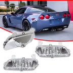 Clear Chrome Lens Back-Up Reverse Lights Set for Chevrolet Corvette C6 (2005–2013)
