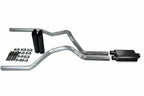 2.5" Dual Exhaust Kit for Ford F150 (2021–2025) - 2 Chamber Muffler, Black Tips