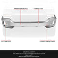 Front Bumper Face Bar for Chevrolet Silverado 1500 LD (2016–2019) Chrome