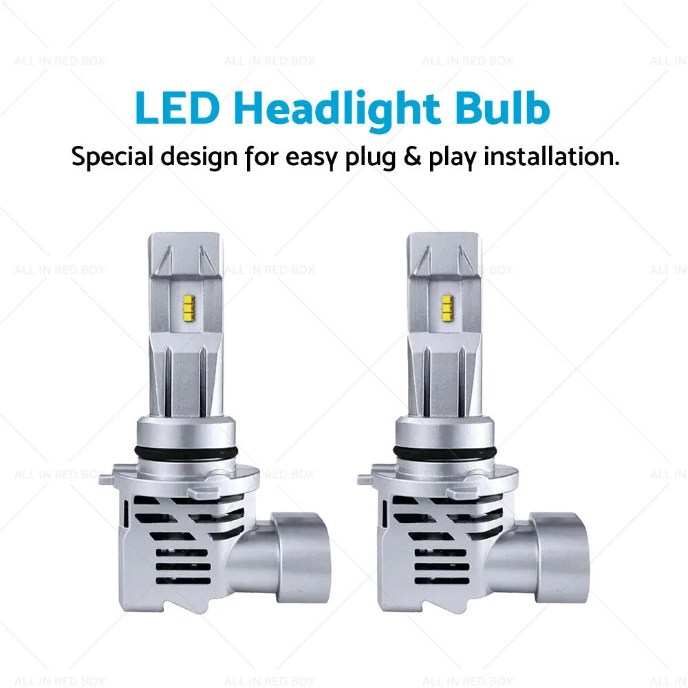 2X 9012 HIR2 LED Headlight Bulbs for Toyota Corolla ZRE182R (2017–2019)