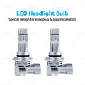 2X 9012 HIR2 LED Headlight Bulbs for Toyota Corolla ZRE182R (2017–2019)